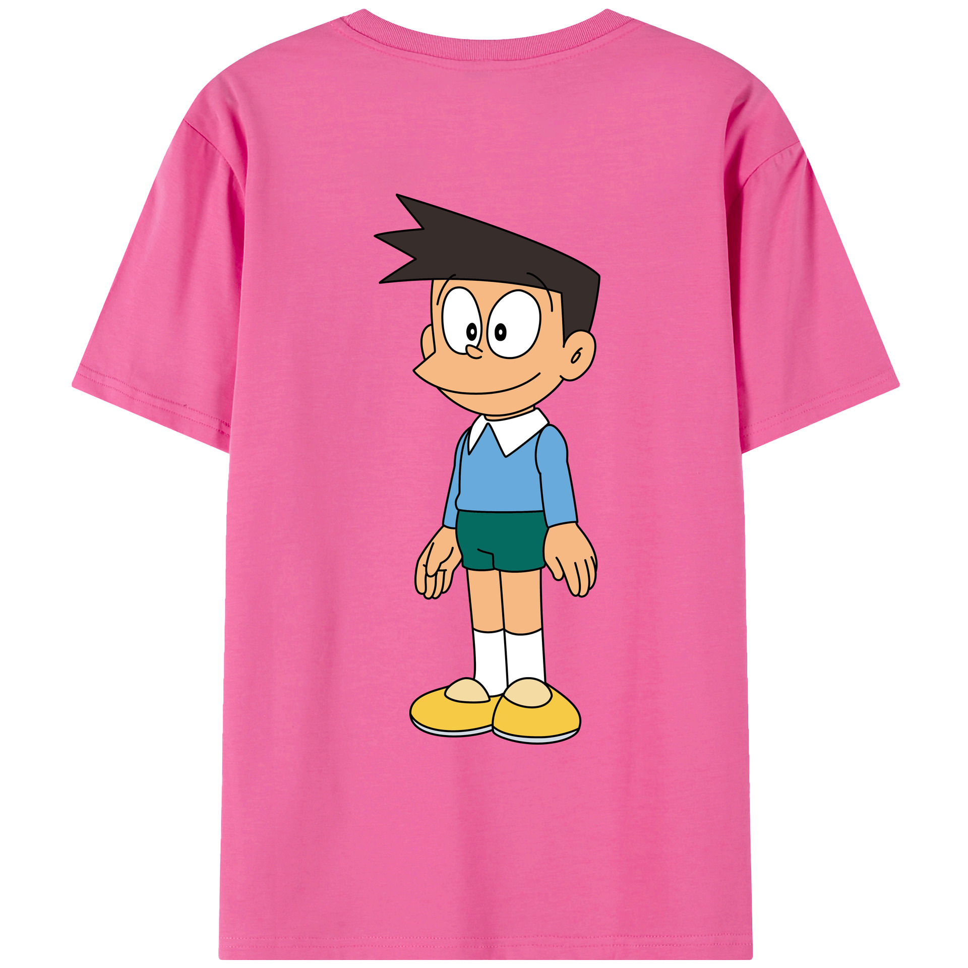 （画像用） ドラえもん 骨川 スネ夫 Doraemon Honekawa Suneo レディース半袖Tシャツ(バックプリント)